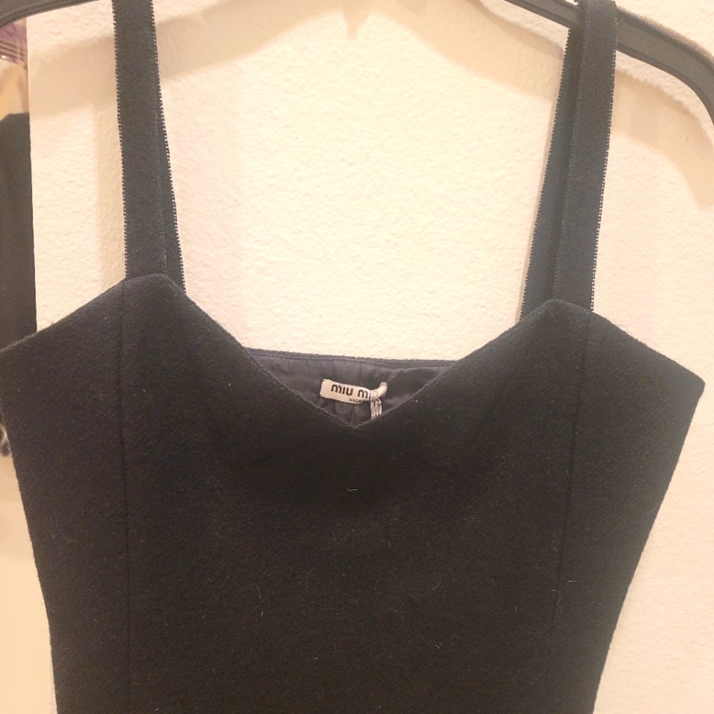 Miu Miu cropped structured tank